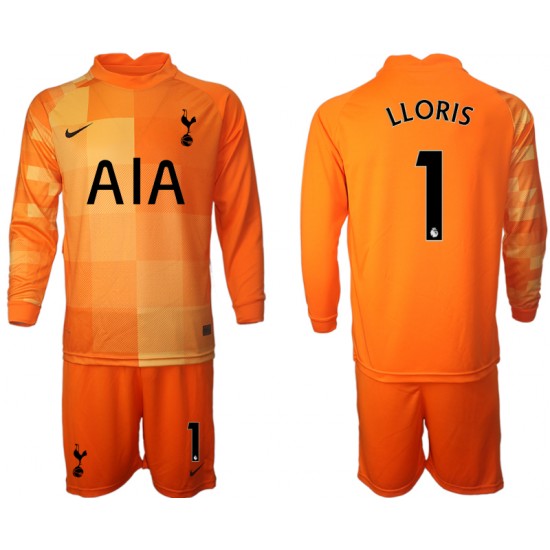 Camisola Tottenham Hotspur Hugo Lloris 1 Guarda-redes Criança Equipamento Terceiro 2021-2022 Manga Comprida